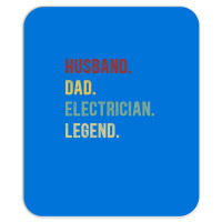 Electrician Funny Vintage Retro  Husband Dad Elect Mousepad | Artistshot