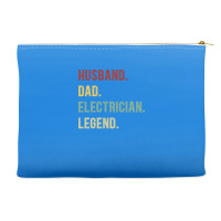 Electrician Funny Vintage Retro  Husband Dad Elect Accessory Pouches | Artistshot