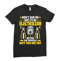 Electrician Lineman Wireman Electronics Technician Ladies Fitted T-shirt | Artistshot