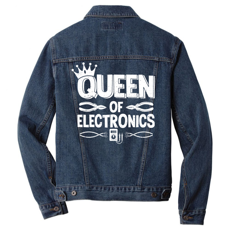 Electrician Lineman Wireman Electronics Technician Men Denim Jacket by grovasejubh | Artistshot