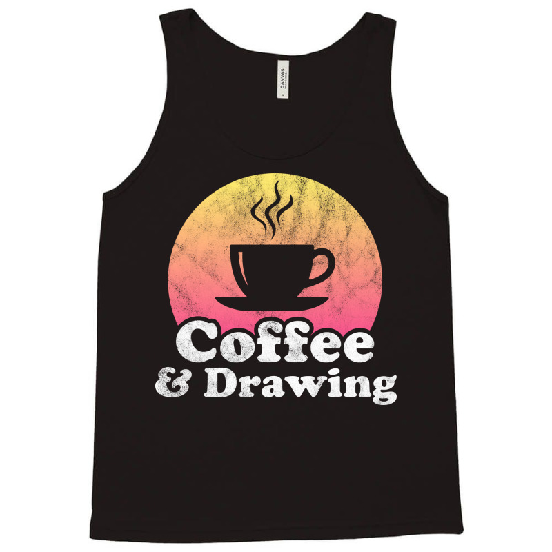 Coffee And Drawing Yellow Tank Top | Artistshot