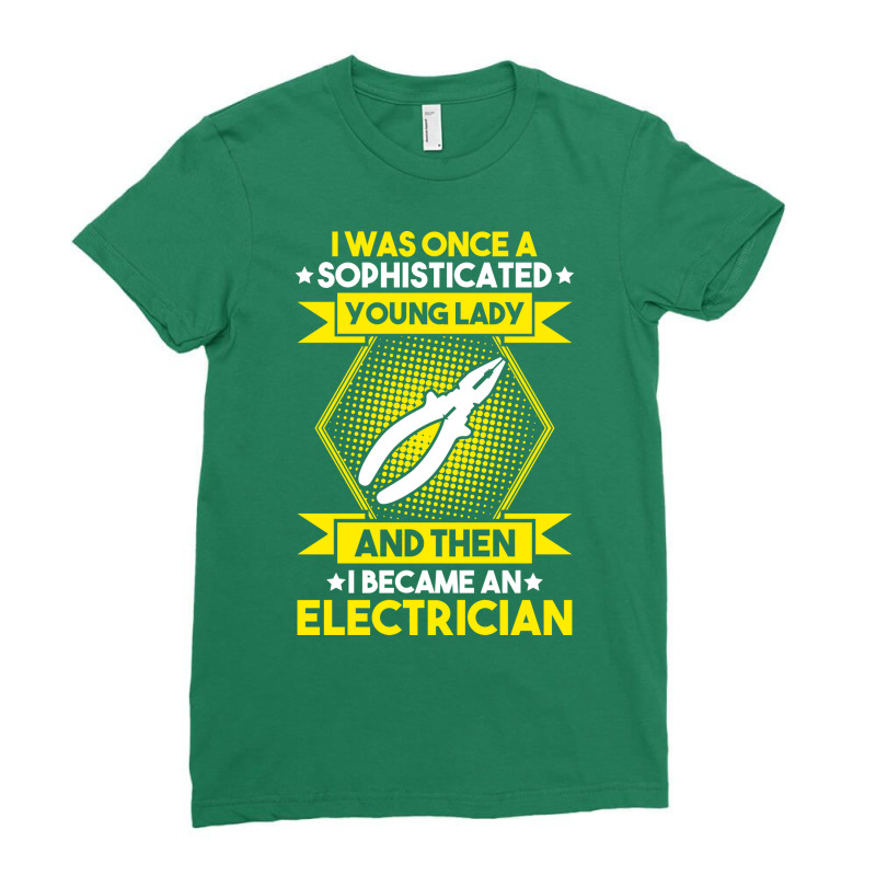 Electrician Lineman Wireman Electronics Technician Ladies Fitted T-Shirt by grovasejubh | Artistshot