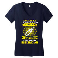 Electrician Lineman Wireman Electronics Technician Women's V-neck T-shirt | Artistshot