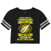 Electrician Lineman Wireman Electronics Technician Scorecard Crop Tee | Artistshot