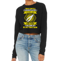 Electrician Lineman Wireman Electronics Technician Cropped Sweater | Artistshot