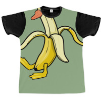 Funny Animal Lover Duck In Banana Duck Stars Graphic T-shirt | Artistshot