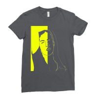 Black And Yellow Face Hippie Ladies Fitted T-shirt | Artistshot