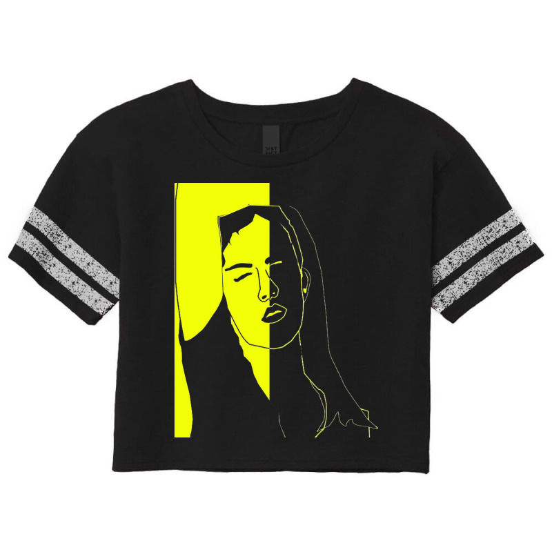 Black And Yellow Face Hippie Scorecard Crop Tee by barajemucozom | Artistshot