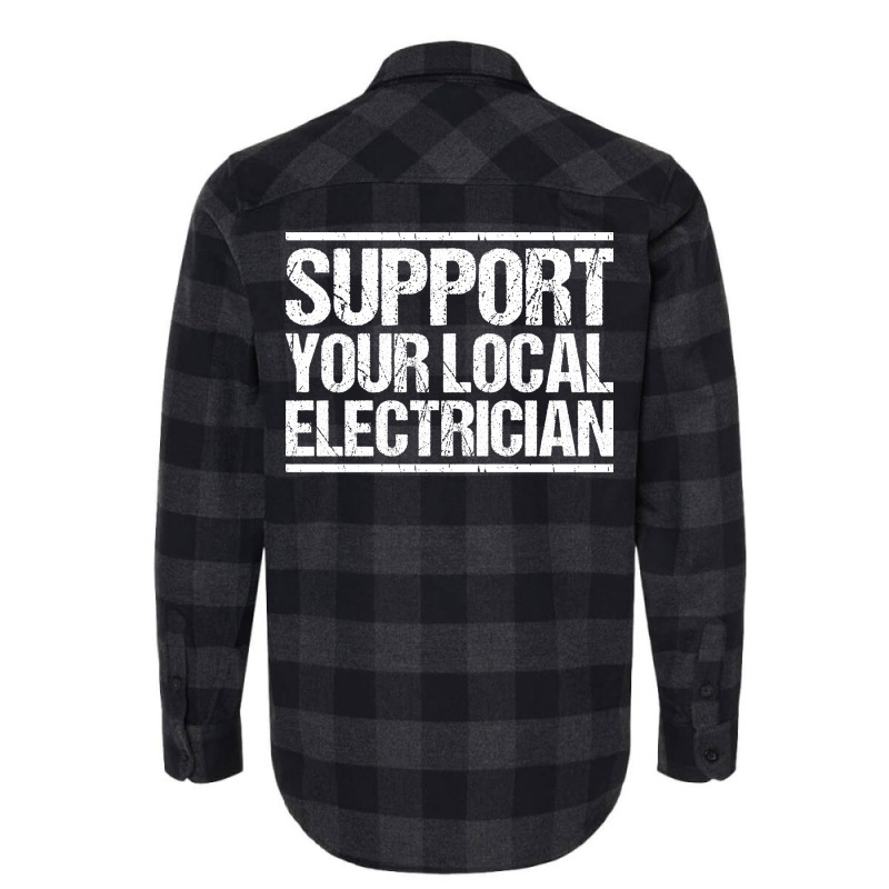 Electrician Lineman Wireman Electronics Technician Flannel Shirt by oliviibasscz | Artistshot