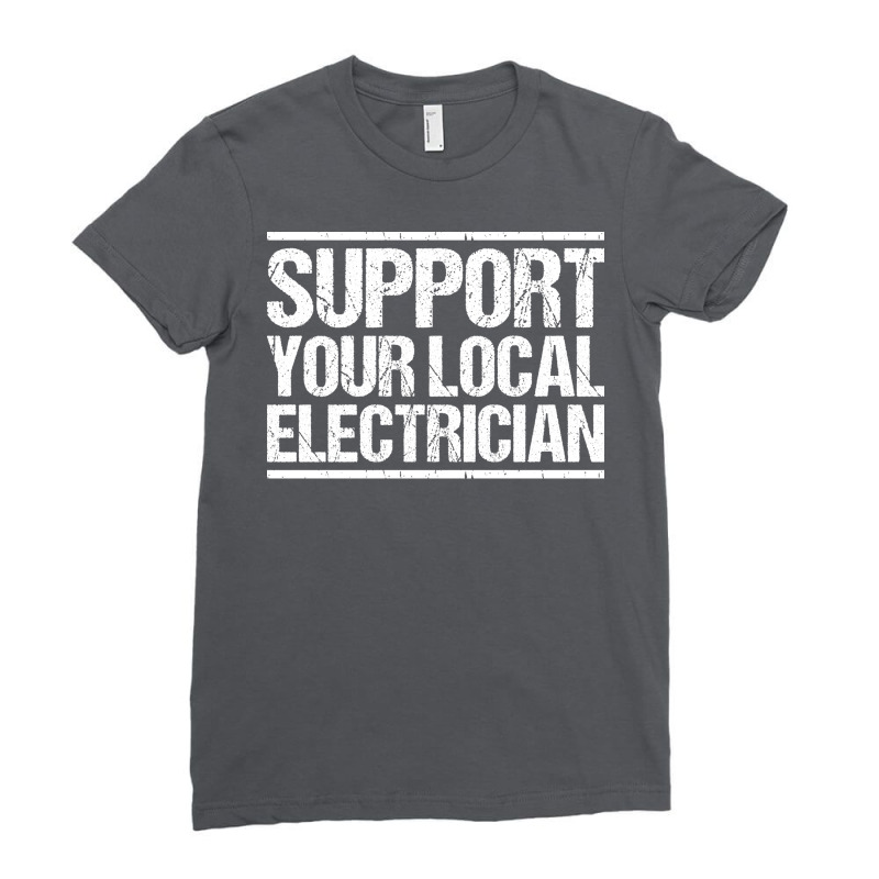 Electrician Lineman Wireman Electronics Technician Ladies Fitted T-Shirt by oliviibasscz | Artistshot