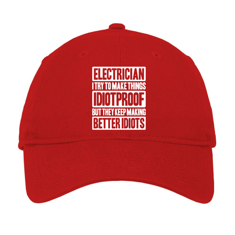 Electrician Lineman Wireman Electronics Technician Adjustable Cap by mennahprojal8 | Artistshot