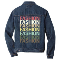 Colorful Text Fashion Travel Men Denim Jacket | Artistshot