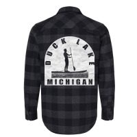 Duck Lake Paddleboarding Michigan Gift Flannel Shirt | Artistshot