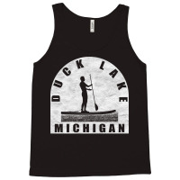 Duck Lake Paddleboarding Michigan Gift Tank Top | Artistshot