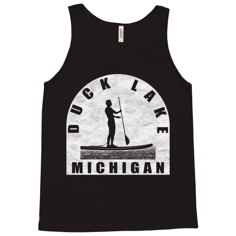 Duck Lake Paddleboarding Michigan Gift Tank Top | Artistshot