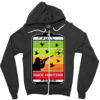 Duck Hunting Full Power Green Zipper Hoodie | Artistshot