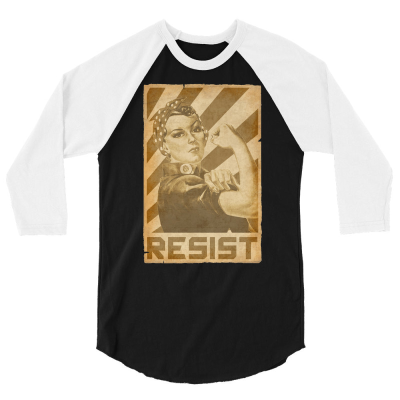 Rosie Resist 3/4 Sleeve Shirt | Artistshot