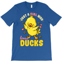 Just A Girl Who Loves Ducks Cute Duck Lover Yellow T-shirt | Artistshot