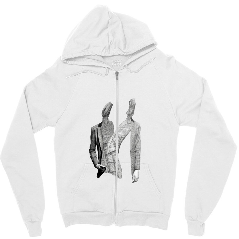 Futuristic Couple Quote Zipper Hoodie by nwogujerkan6 | Artistshot