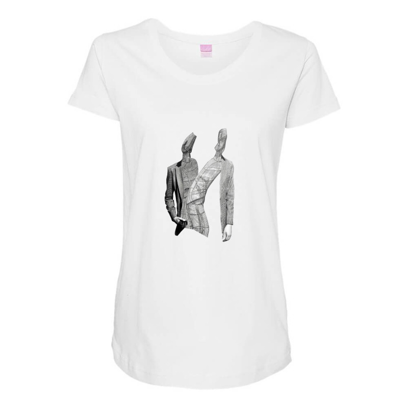 Futuristic Couple Quote Maternity Scoop Neck T-shirt by nwogujerkan6 | Artistshot