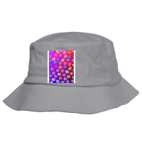 Bold Colorful Fashion Lips On Blue Hippie Bucket Hat | Artistshot