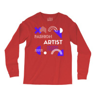 Fashion Artist Retro 80s Long Sleeve Shirts | Artistshot