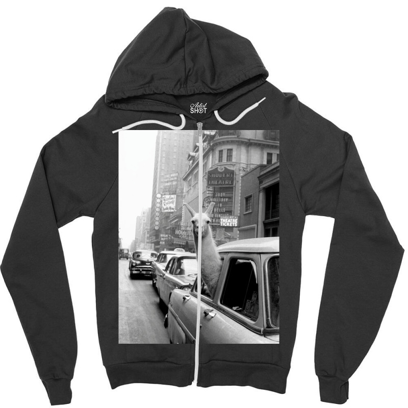 Lama   Nyc Zipper Hoodie by viickybubolzw | Artistshot