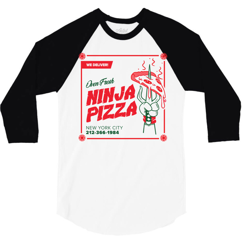 Pizza Delivery 3/4 Sleeve Shirt by viickybubolzw | Artistshot