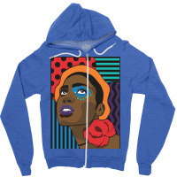 Fashion Flower Cool Zipper Hoodie | Artistshot