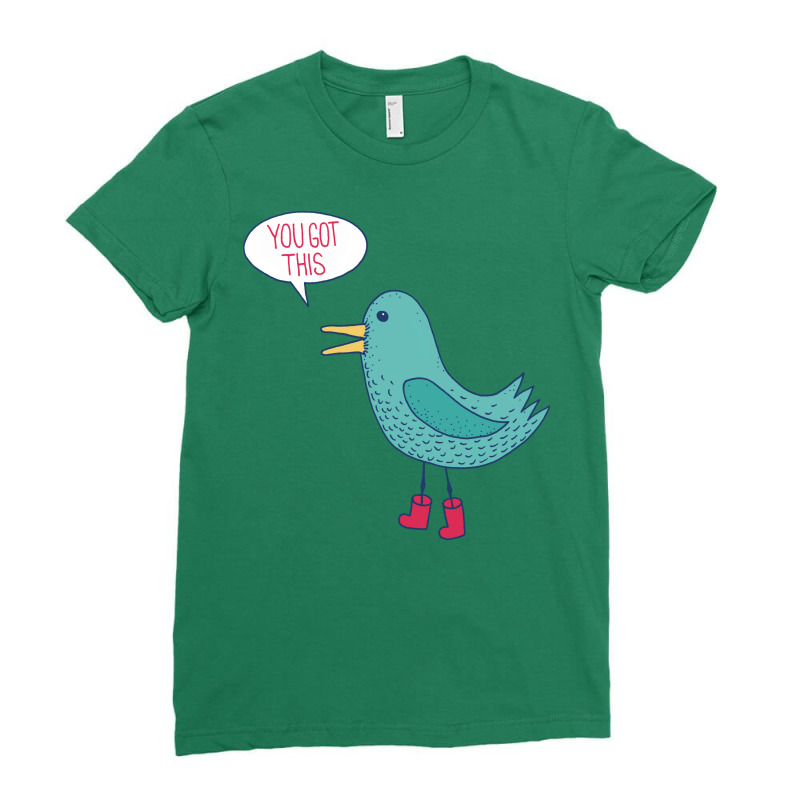 Emotional Support Duck Funny Ladies Fitted T-Shirt by sawakolileoko | Artistshot