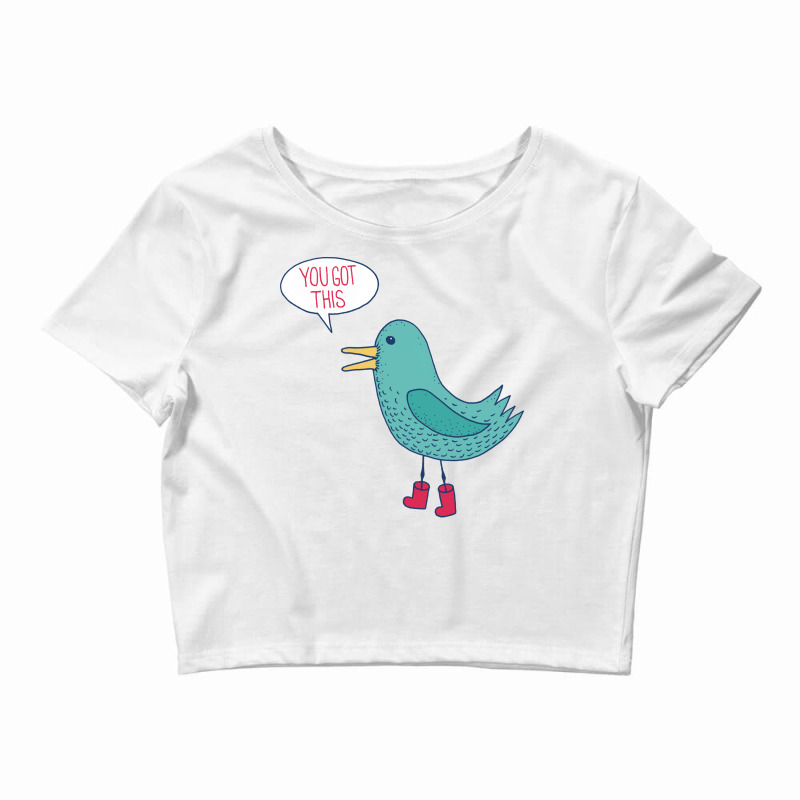 Emotional Support Duck Funny Crop Top by sawakolileoko | Artistshot