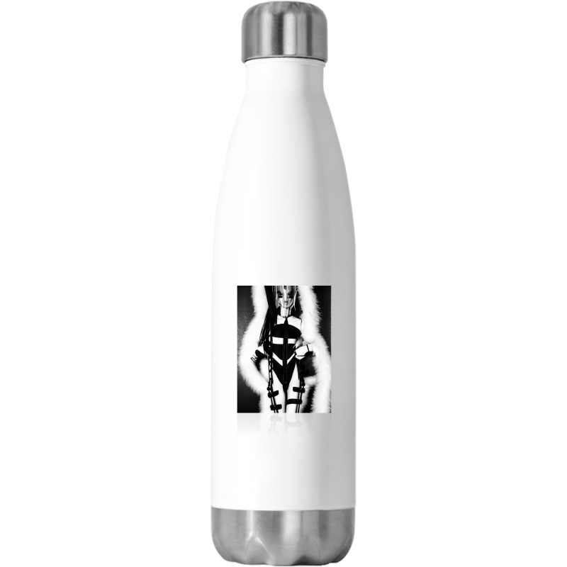 Female Alien Costume Fashion Model Pop Art Gift Stainless Steel Water Bottle | Artistshot