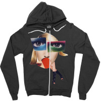 Makeup Girl Aesthetic Zipper Hoodie | Artistshot