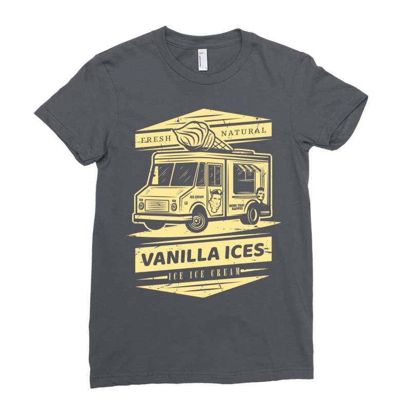 Fresh Natural Vanilla Ices Ice Ice Cream Ladies Fitted T-Shirt by luksixhefri0 | Artistshot