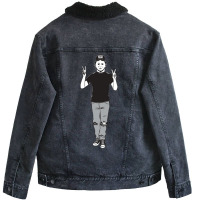 Halloween Mike Myers Mashup Unisex Sherpa-lined Denim Jacket | Artistshot