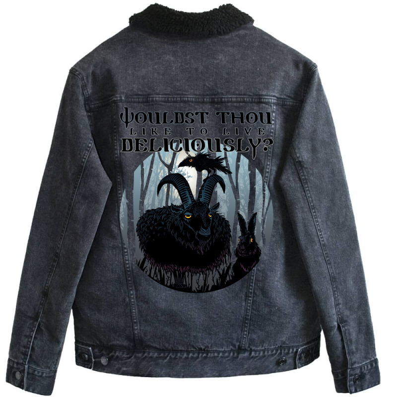 Evil Trio Unisex Sherpa-lined Denim Jacket | Artistshot