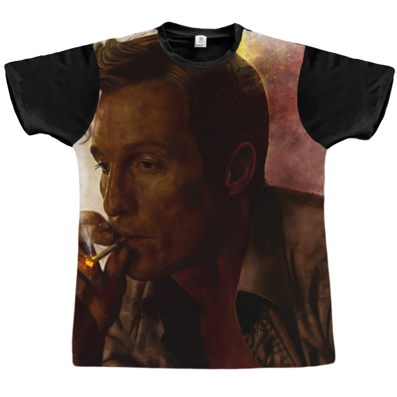 True Detective   Rust Cohle Graphic T-shirt by nadiehirlok | Artistshot