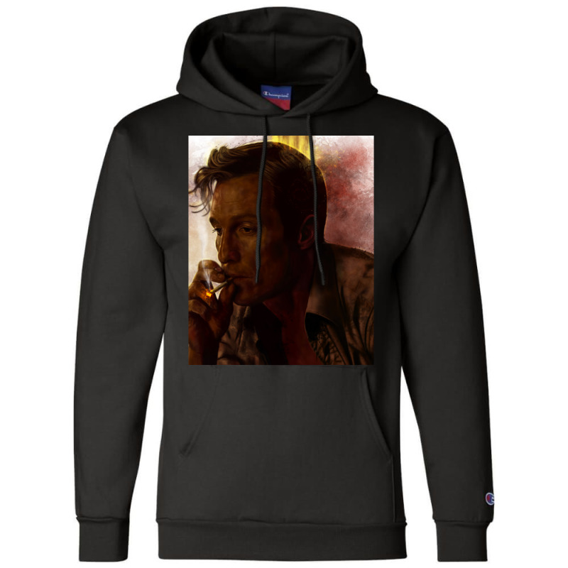 True Detective   Rust Cohle Champion Hoodie by nadiehirlok | Artistshot