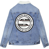 Monorailporfavorblack Unisex Sherpa-lined Denim Jacket | Artistshot