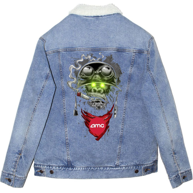 Amc Ape Unisex Sherpa-lined Denim Jacket | Artistshot