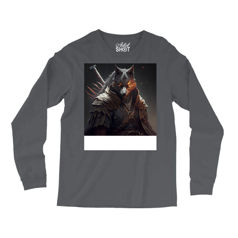 Samurai At The Head Of A Wolf V5 Cool Long Sleeve Shirts | Artistshot