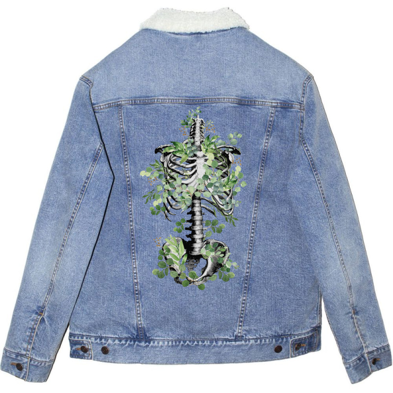 Botanical Anatomy Unisex Sherpa-lined Denim Jacket | Artistshot