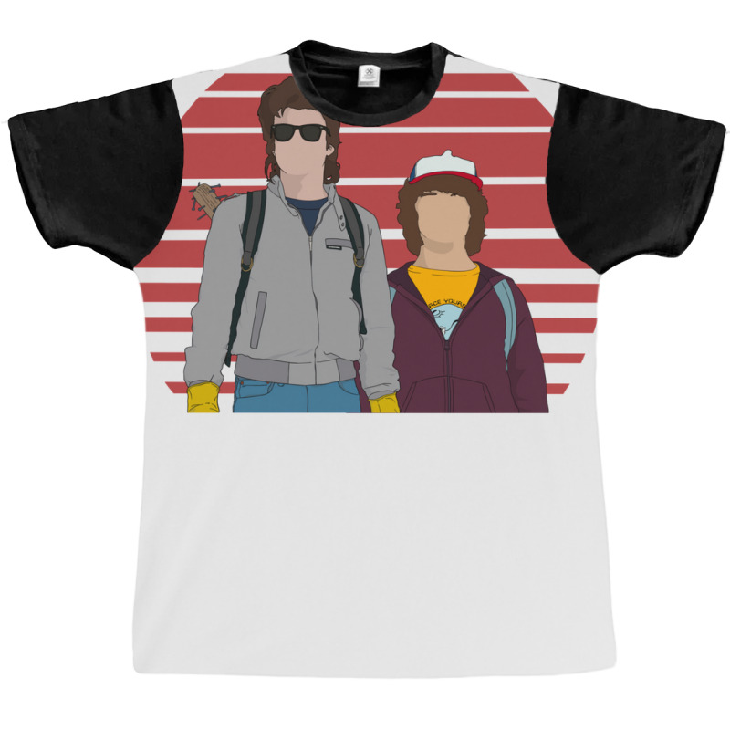 Steve And Dustin Design Graphic T-shirt | Artistshot