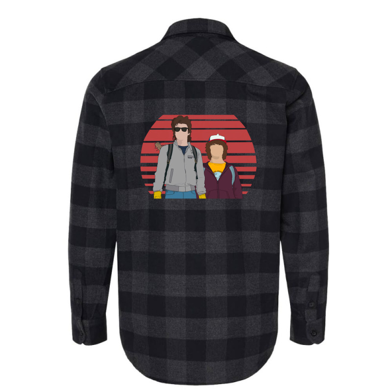 Steve And Dustin Design Flannel Shirt | Artistshot