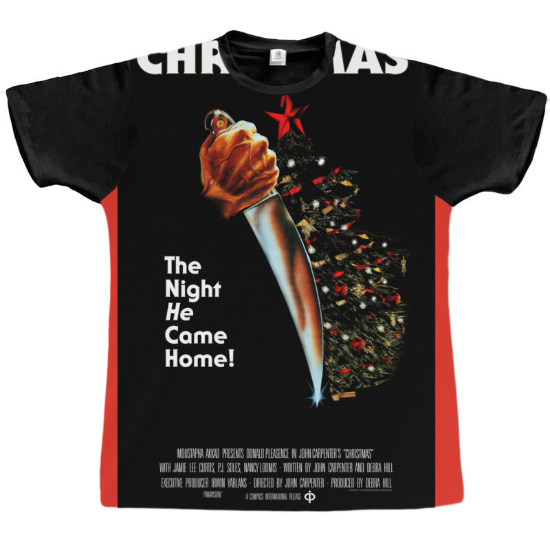 Christmas (halloween Poster Parody)  (1) Graphic T-shirt | Artistshot