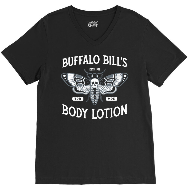 Buffalo Bill's Body Lotion   Horror   Death's Head V-neck Tee | Artistshot