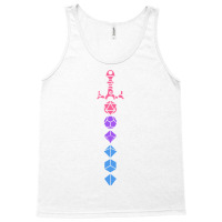 Colorful Polyhedral Dice Set Sword Roleplaying And Tank Top | Artistshot