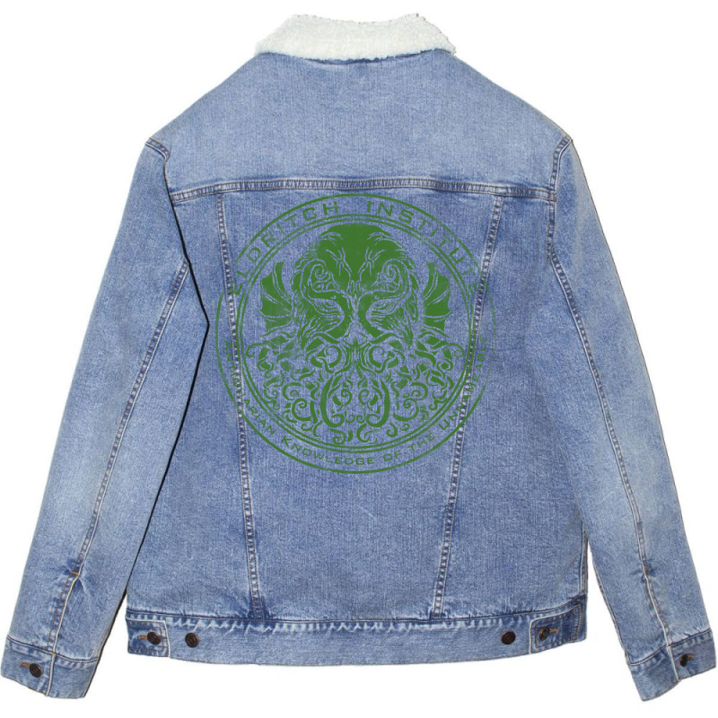 Eldritch Institute Unisex Sherpa-Lined Denim Jacket by cevassanadel | Artistshot