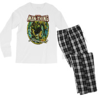 Horror The Man Thing 1974 Men's Long Sleeve Pajama Set | Artistshot