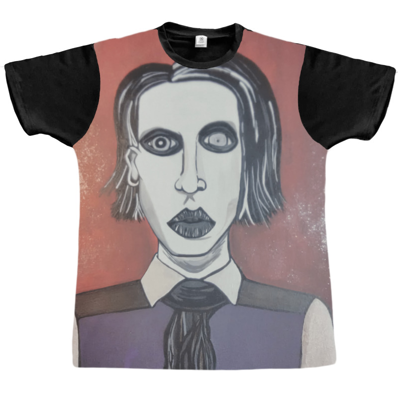 Marilyn Manson Graphic T-shirt by cevassanadel | Artistshot